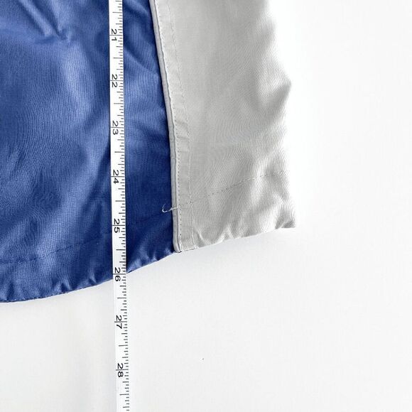 Wetskins Men's Waterproof Colorblock Hooded Rain Jacket Blue White XL - Picture 4 of 6